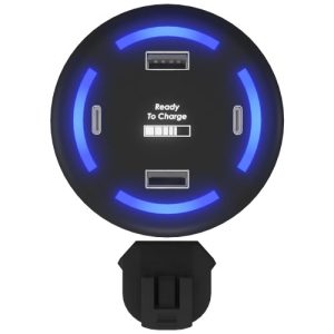 Cargador doméstico inteligente con logotipo retroiluminado SCX.design H11