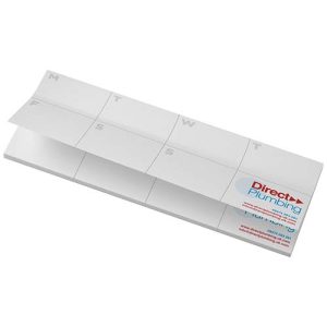 Libreta con notas adhesivas de material reciclado con planificador impreso Sticky-Mate®