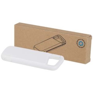 Batería externa de 5000 mAh y 12 W de plástico reciclado resistente al agua con mosquetón Alkes