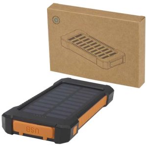 Batería externa solar de 5000 mAh y 10 W de plástico reciclado robusto con linterna incorporada Altair