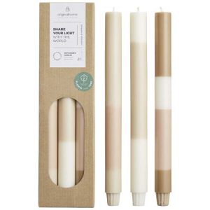 Velas de piedra caliza en capas - set de 3 Originalhome