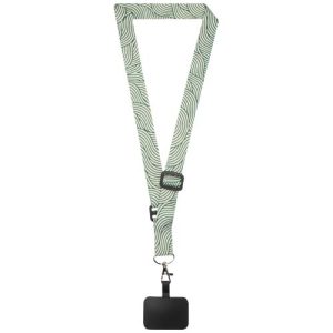 Lanyard ajustable de RPET de sublimación y soporte para teléfono Lyra