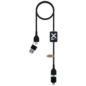 Cable de carga con interruptor de 60 W y logotipo retroiluminado SCX.design C32